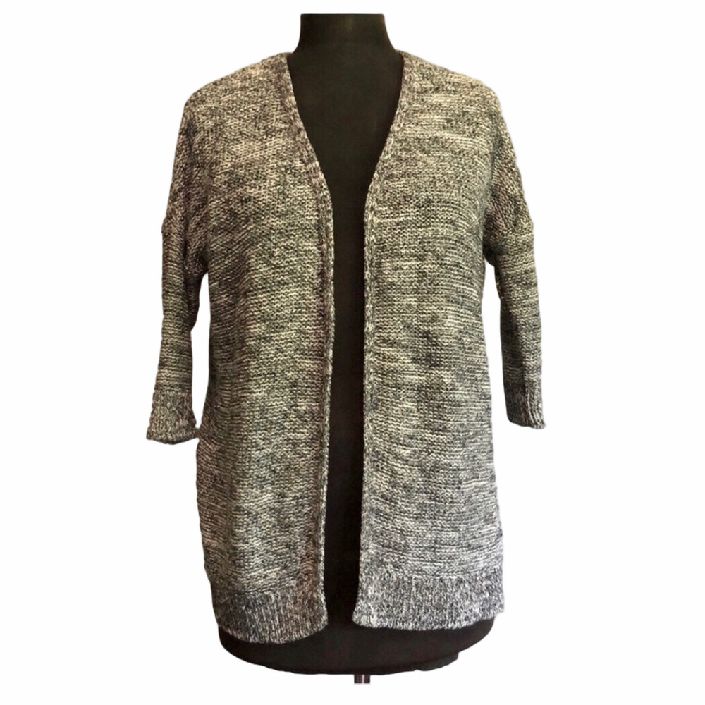 Ricki’s Knit Cardigan - Black/White/Silver